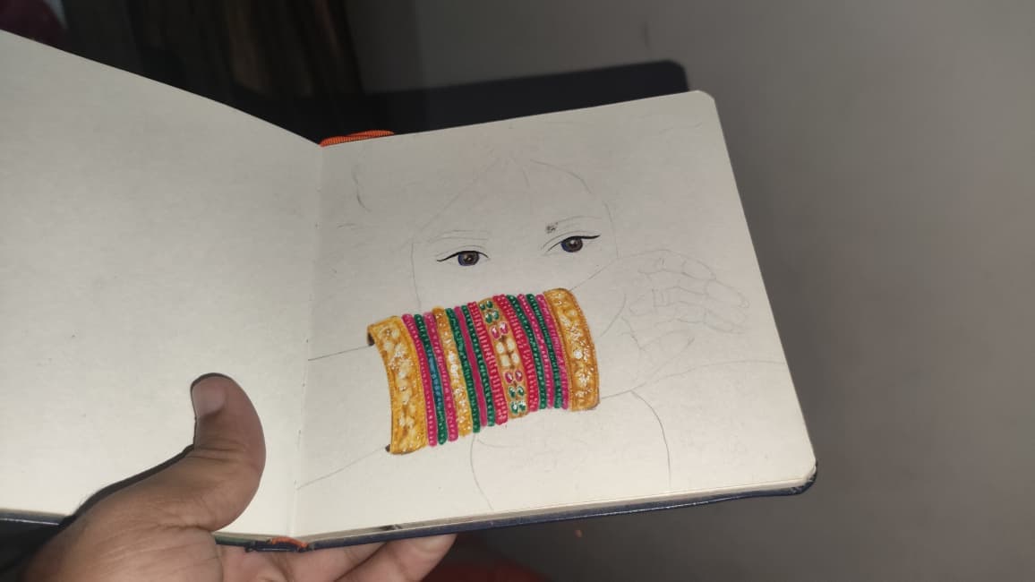 Potrait of a Girl — Coloured Portraits & Sketches