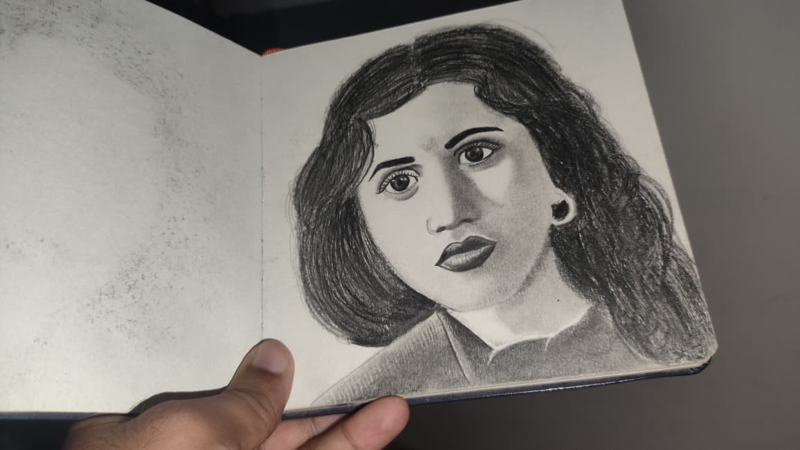 Madhubala Sketch — Portraits & Sketches