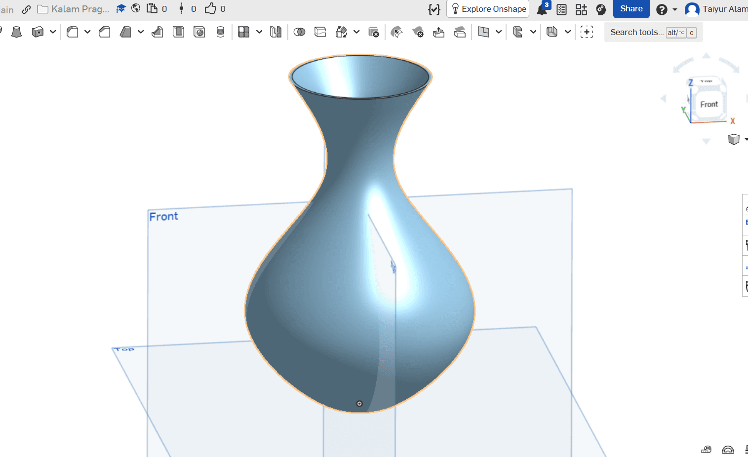 Vase Form 3D CAD model