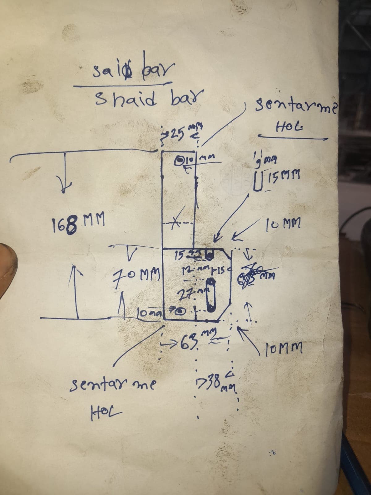 Client's drawing