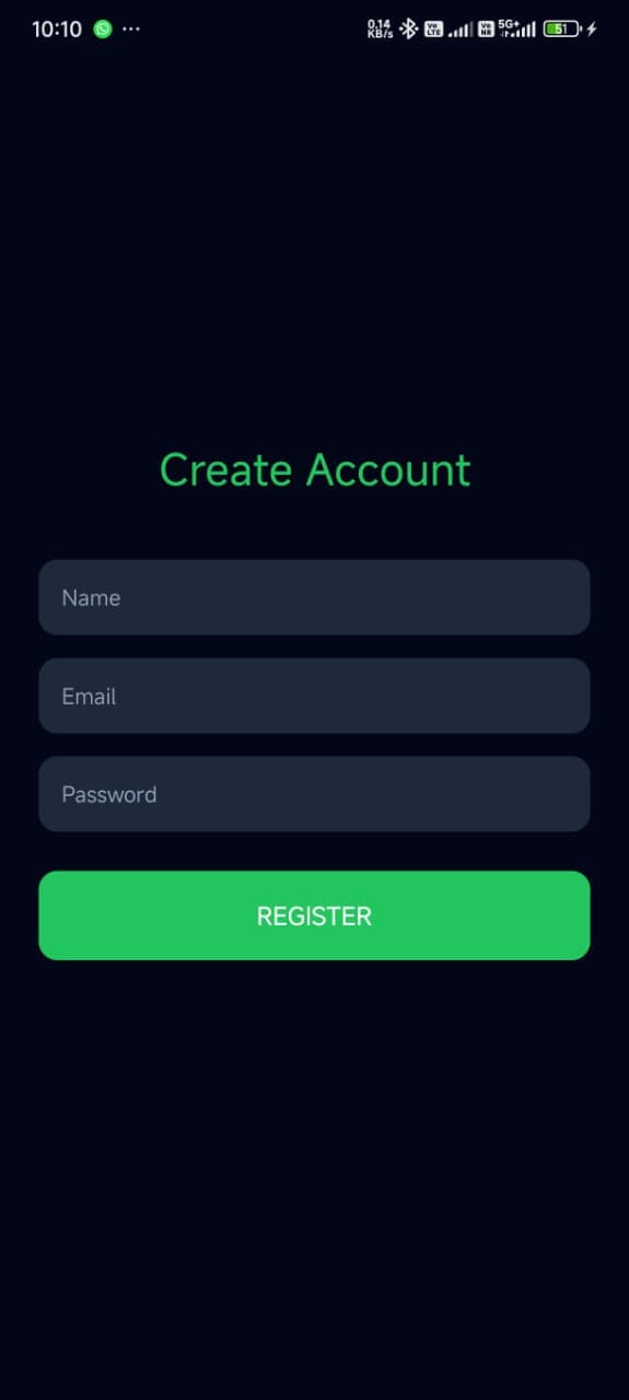 Signup Interface